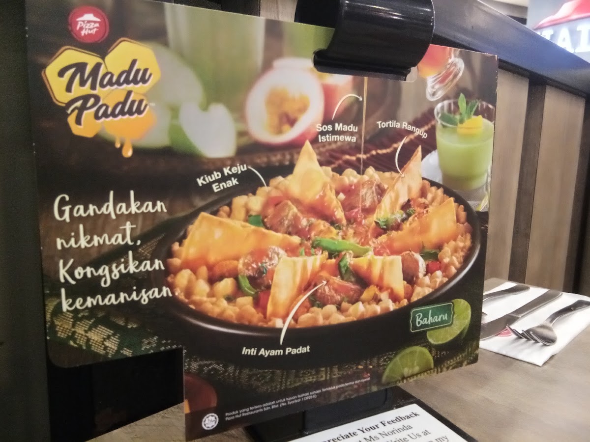 Pizza Hut Photo Menu 1