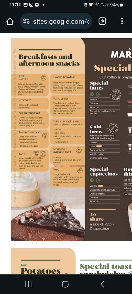 Cafe Martinez Photo Menu 3