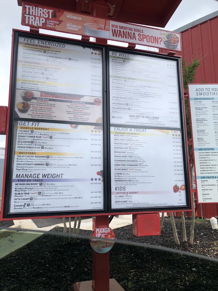 Smoothie King Photo Menu 1