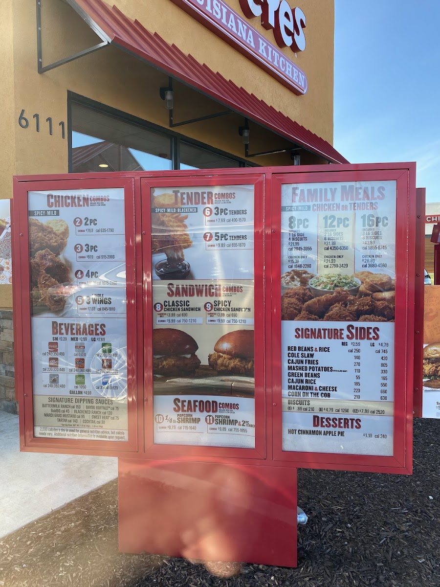 Popeyes Louisiana Kitchen Photo Menu 5
