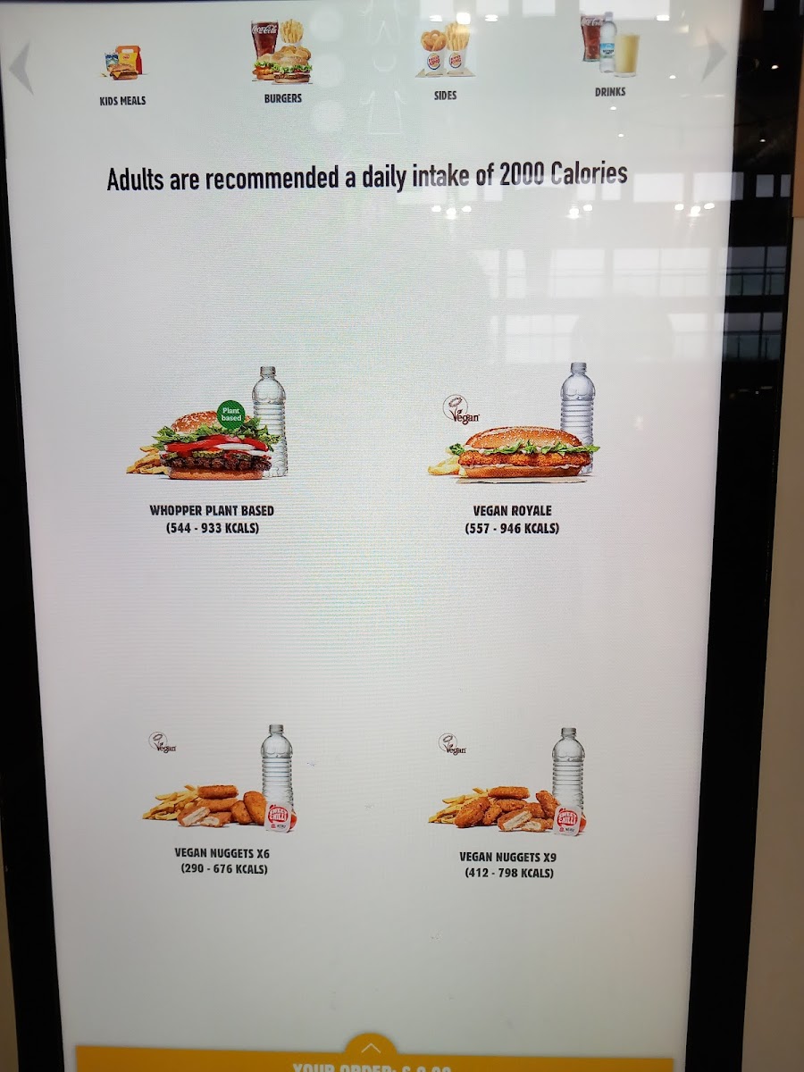 Burger King Photo Menu 1