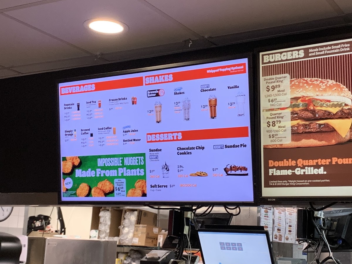 Burger King Photo Menu 1