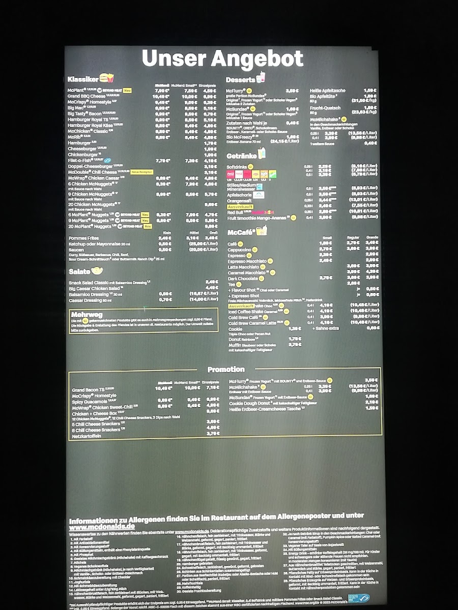 McDonald's Photo Menu 1