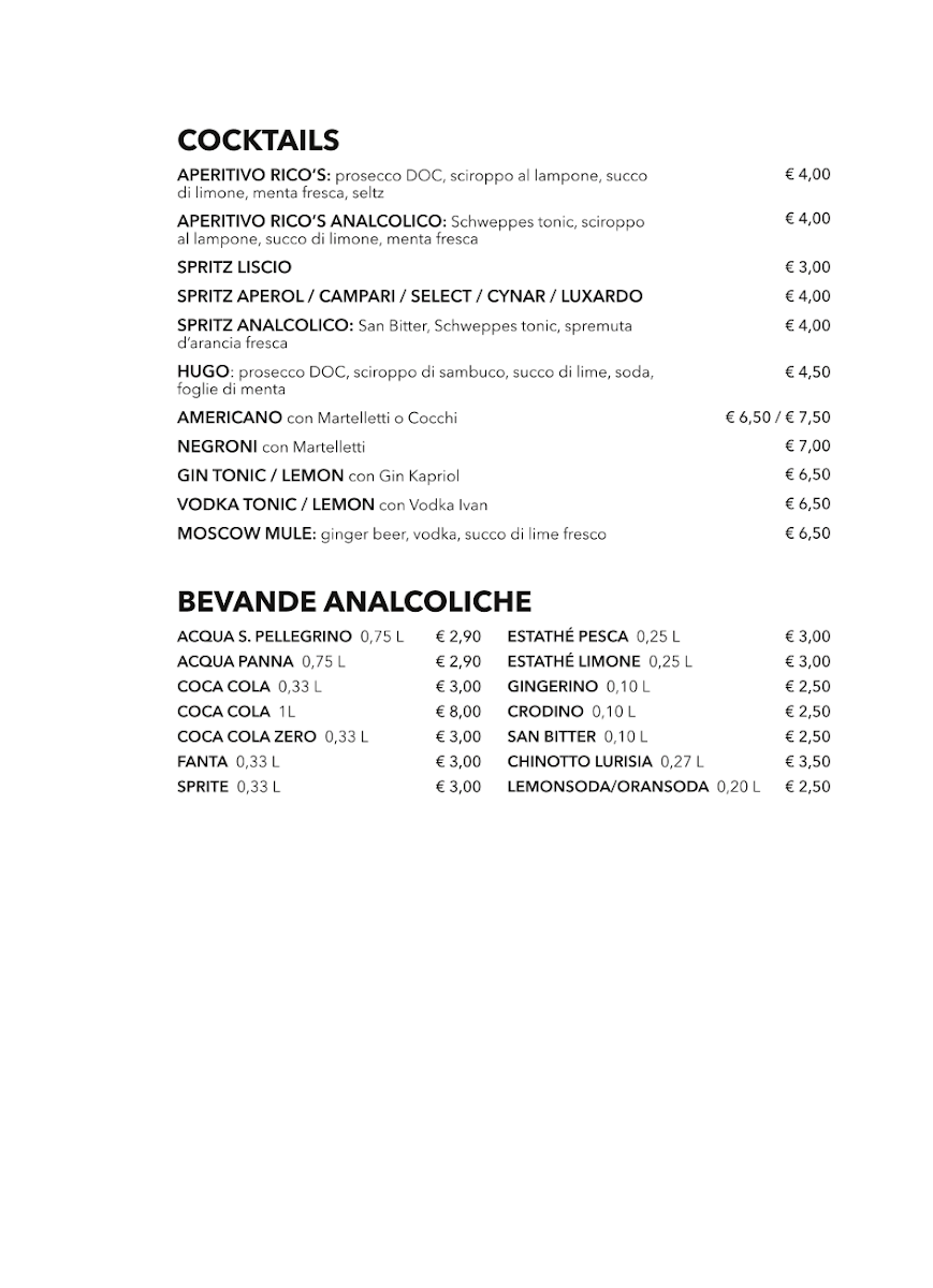 Rico'S 3 - La Forneria Photo Menu 5