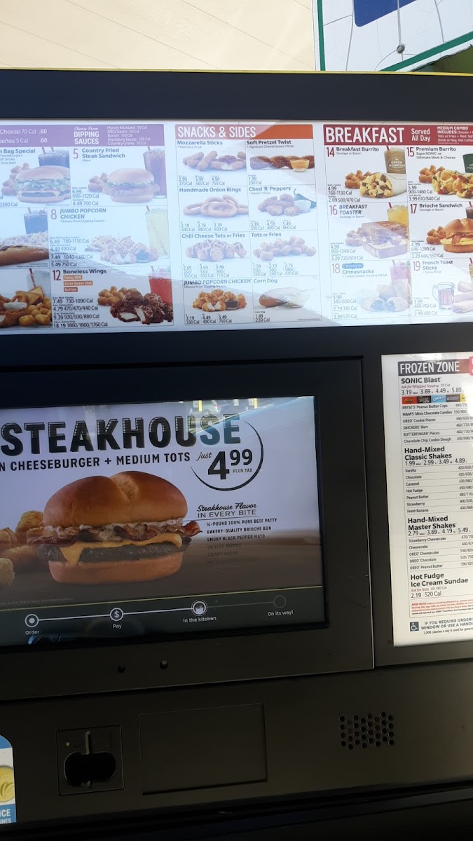 Sonic Drive-In Photo Menu 2
