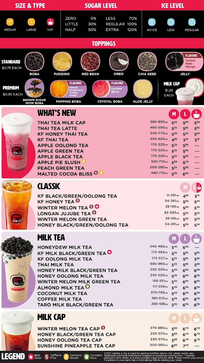 Kung Fu Tea Photo Menu 2