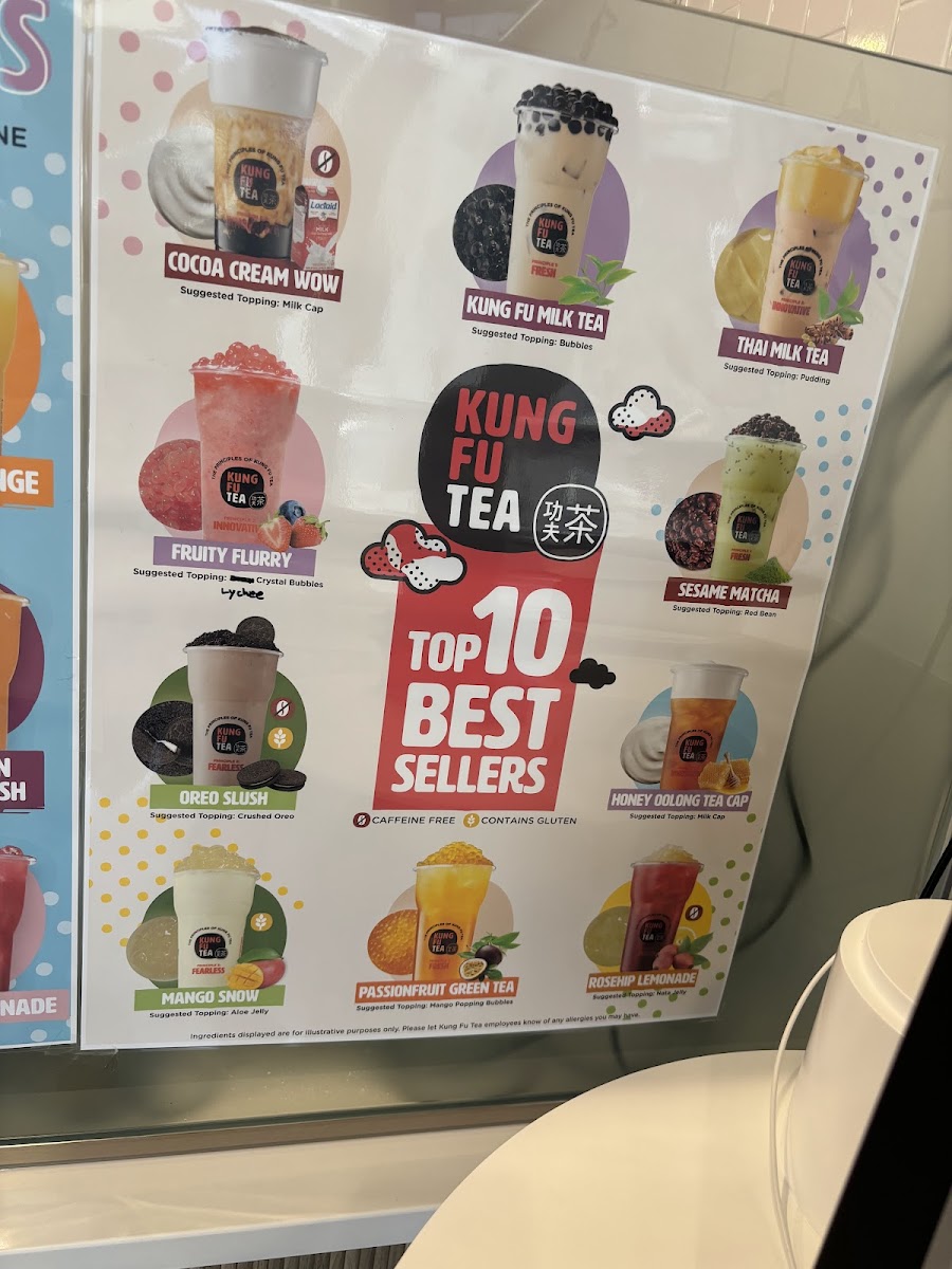Kung Fu Tea Photo Menu 5