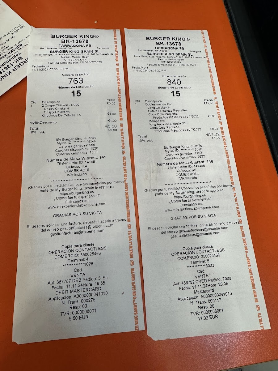 Burger King Photo Menu 2