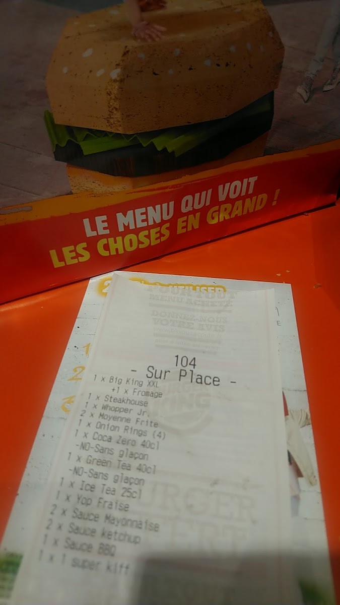 Burger King Photo Menu 2