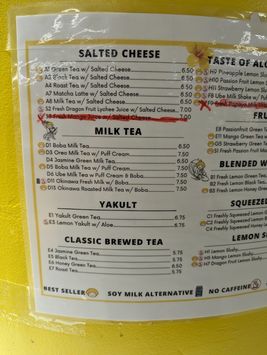 Happy Lemon Photo Menu 5