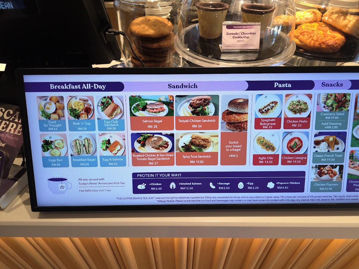 The Coffee Bean & Tea Leaf Photo Menu 4