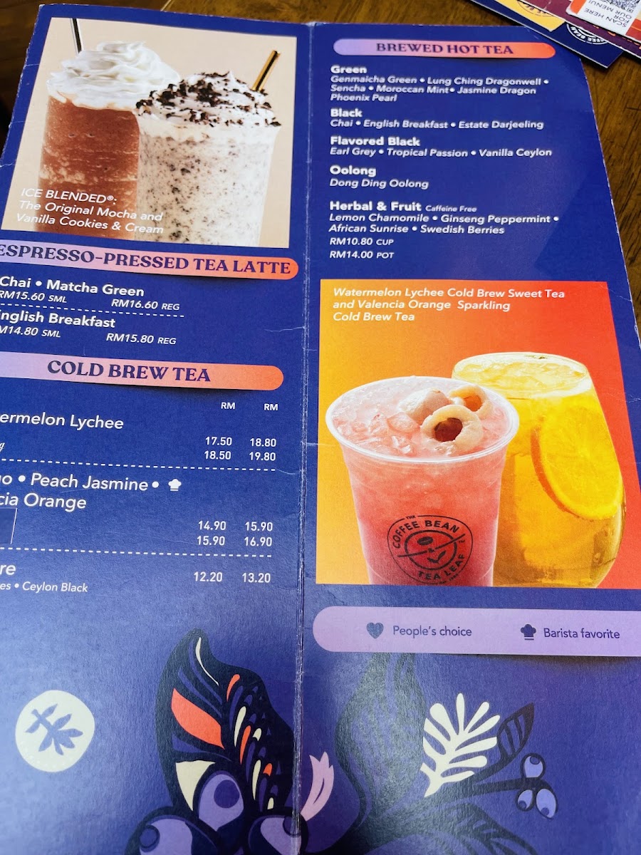 The Coffee Bean & Tea Leaf Photo Menu 7