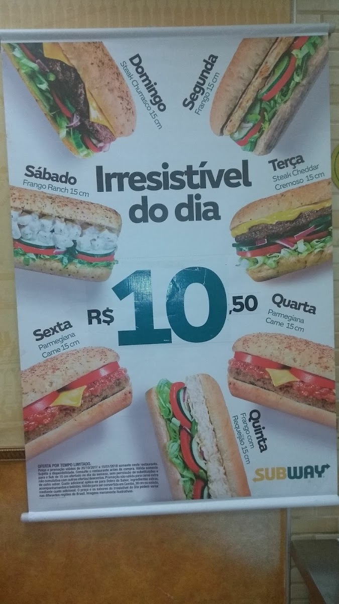 Subway Photo Menu 1