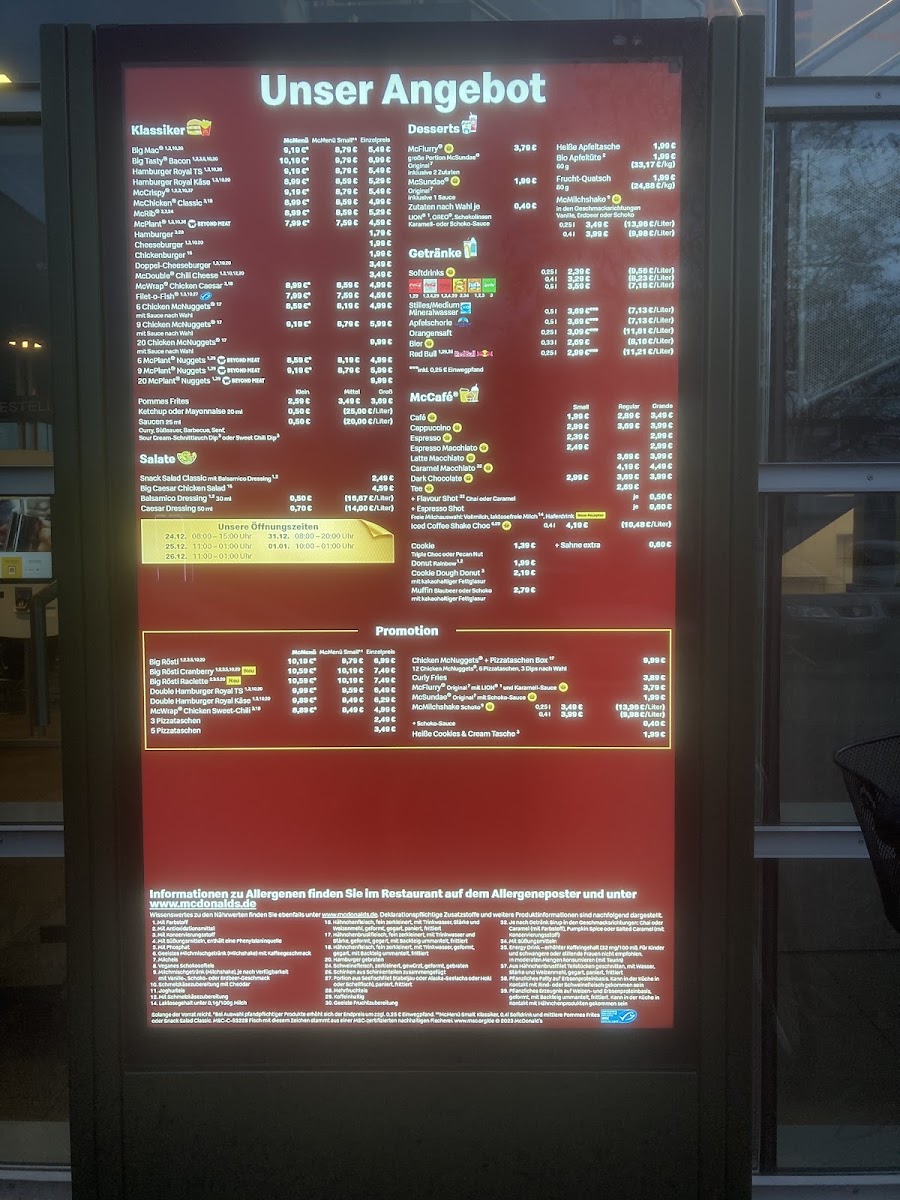 McDonald's Photo Menu 2