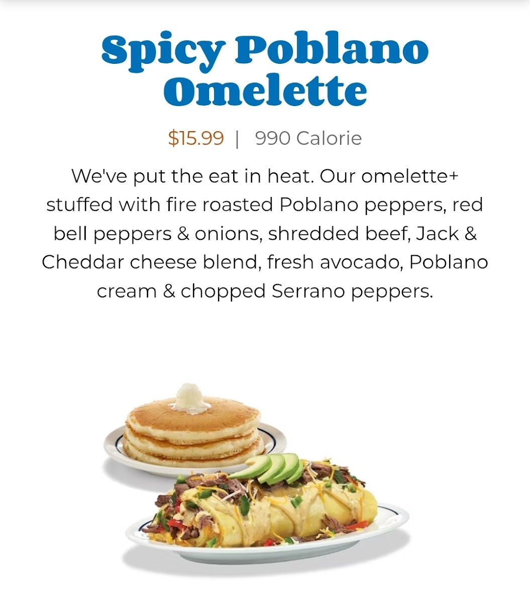IHOP Photo Menu 1