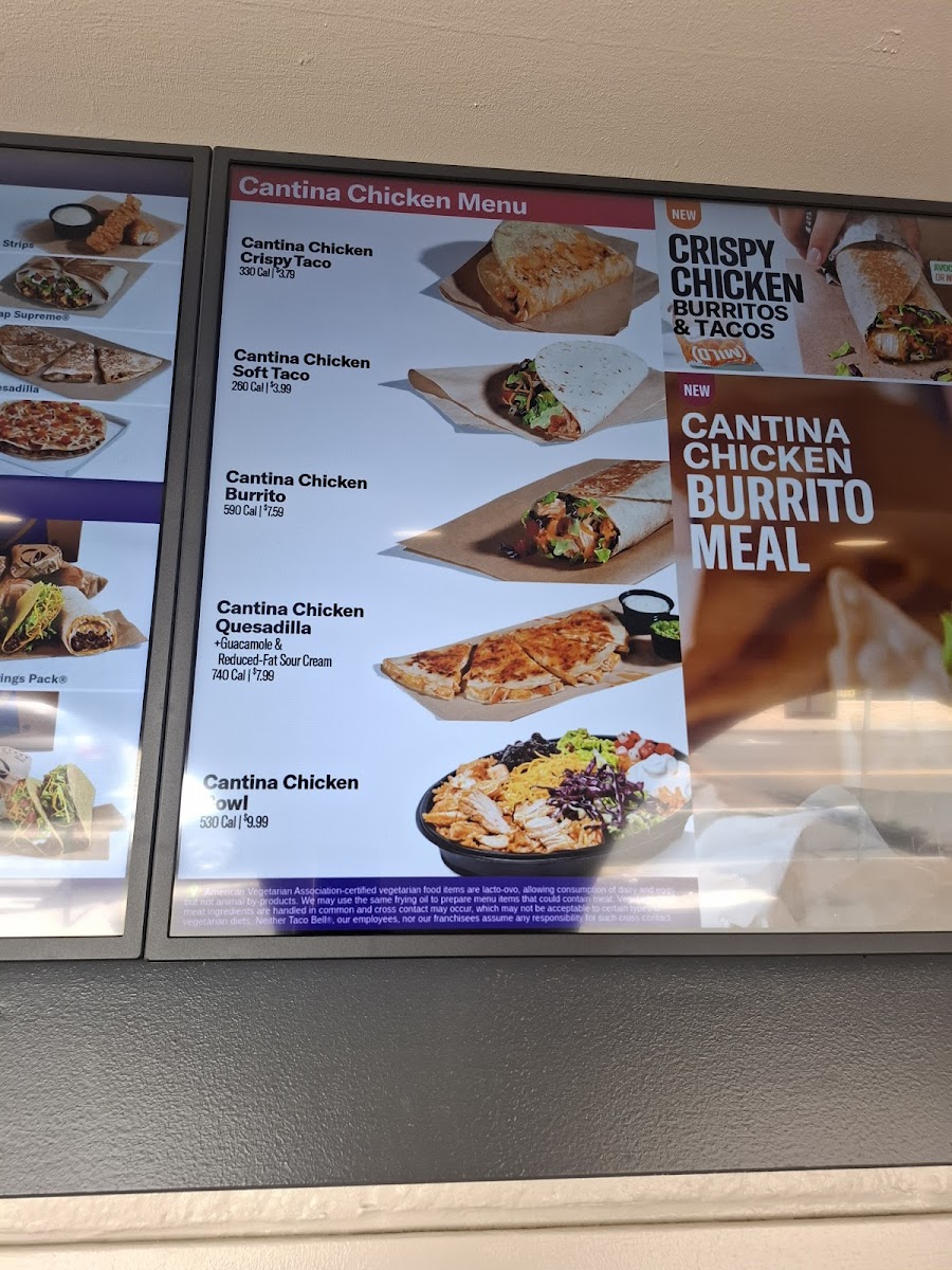 Taco Bell Photo Menu 1