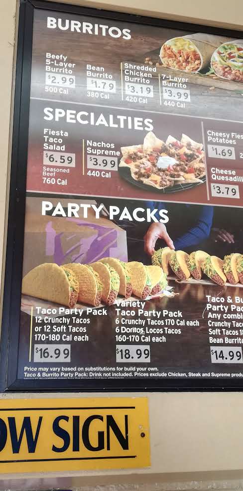 Taco Bell Photo Menu 8