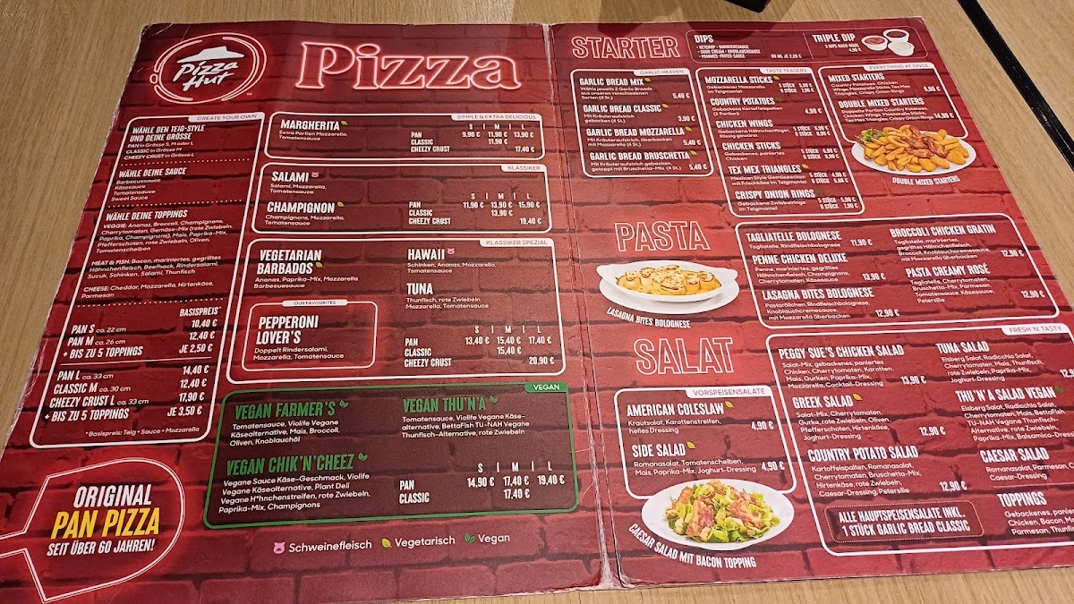 Pizza Hut Photo Menu 1