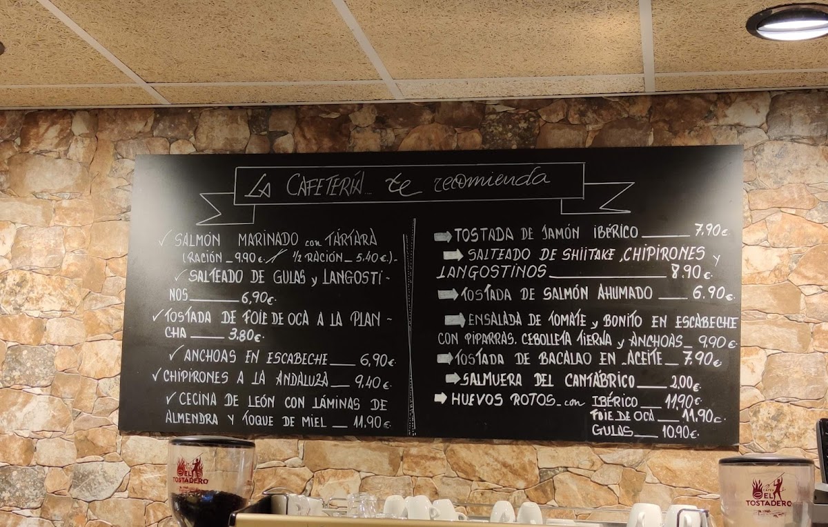 La Cafetería Photo Menu 1