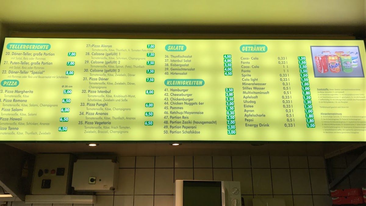 Istanbul Döner Photo Menu 2
