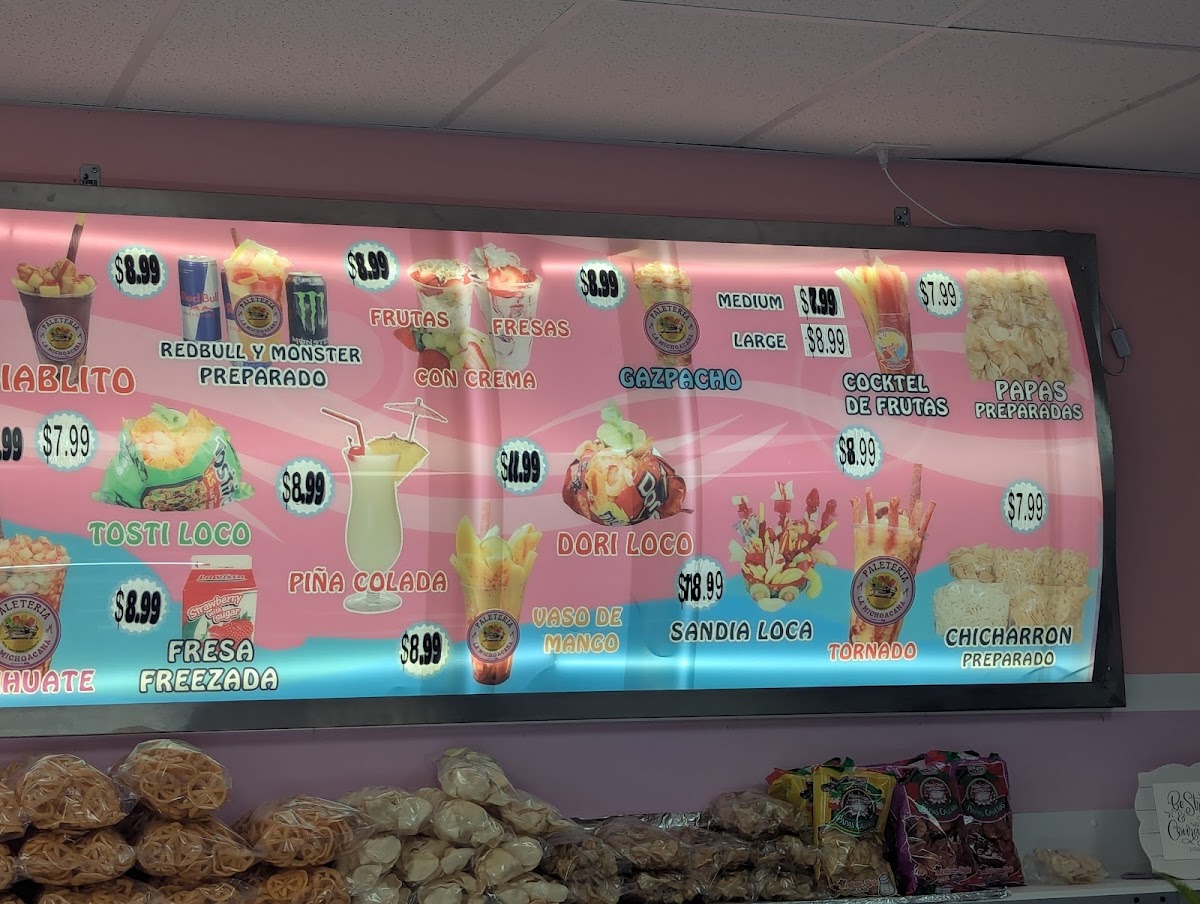 La Michoacana Photo Menu 3