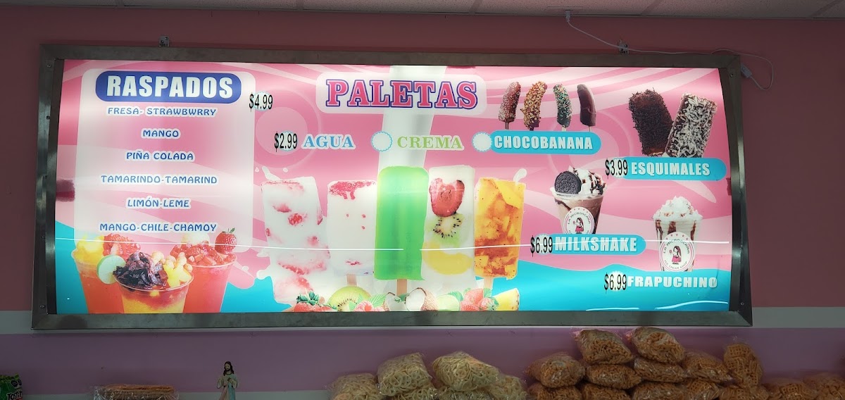 La Michoacana Photo Menu 6