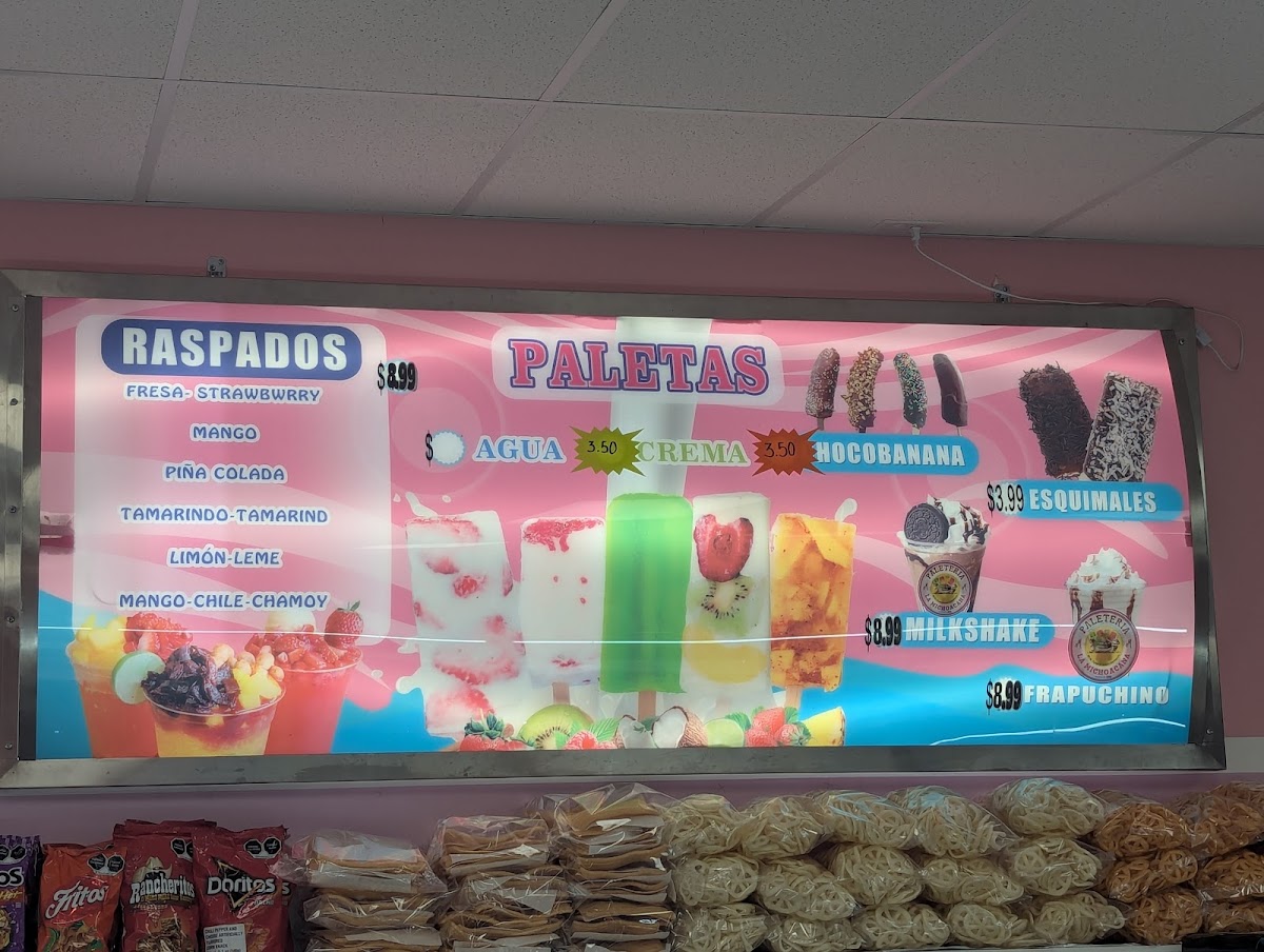 La Michoacana Photo Menu 8