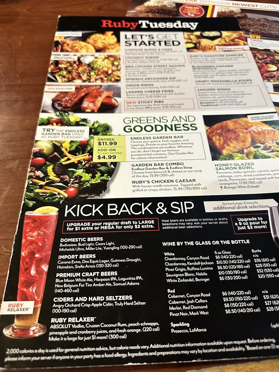 Ruby Tuesday Photo Menu 4