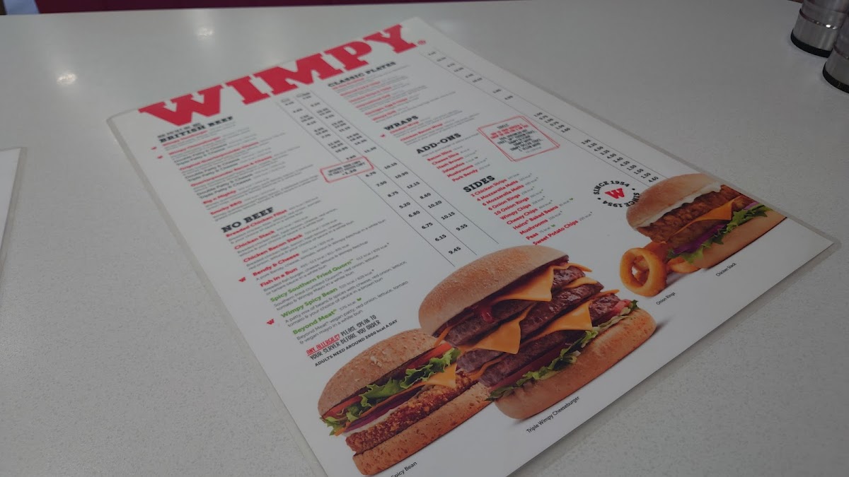 Wimpy Photo Menu 2