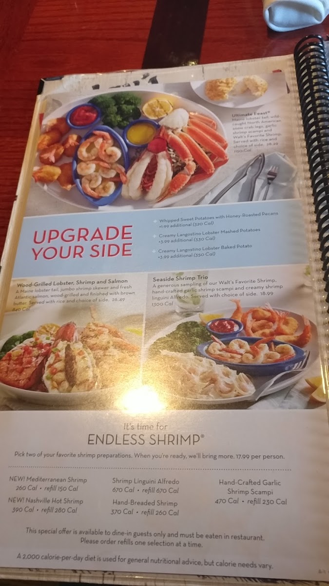 Red Lobster Photo Menu 9