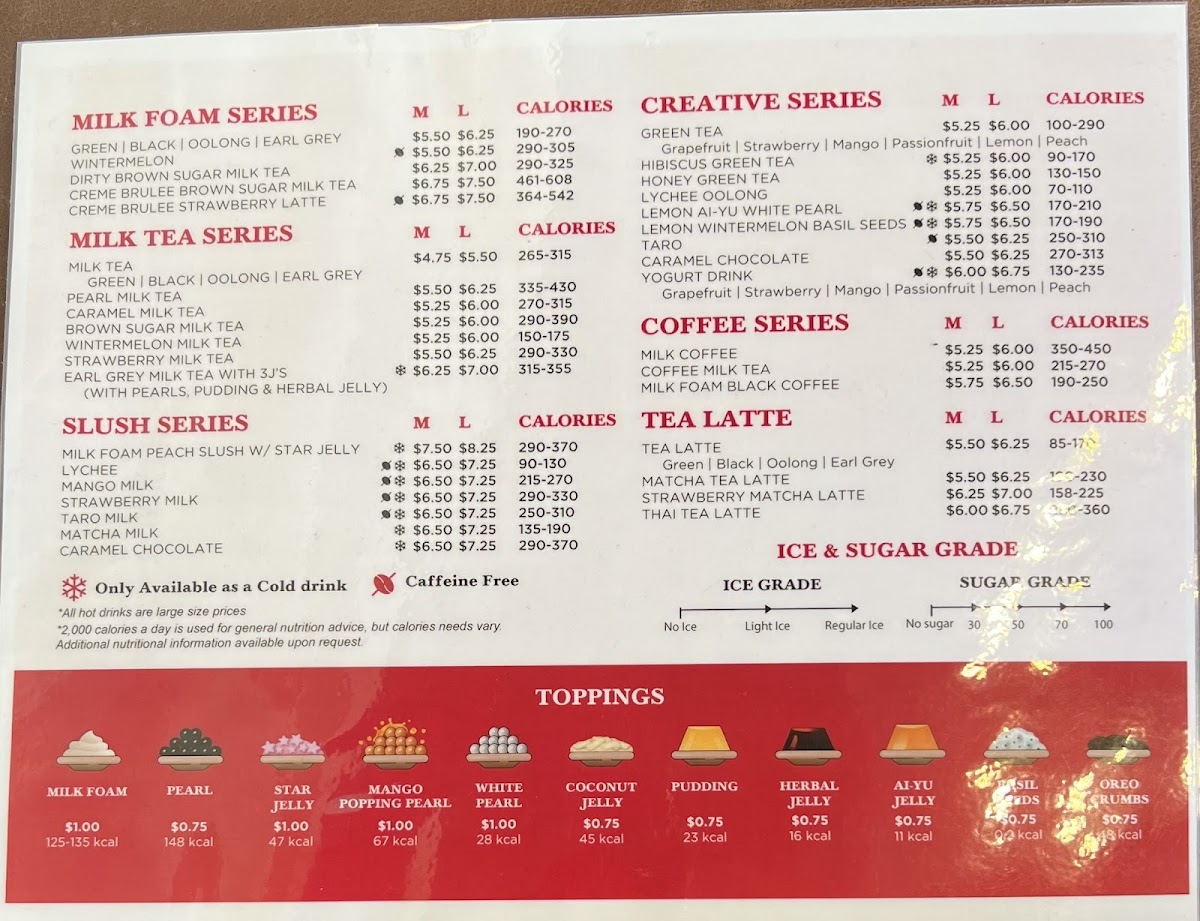 Gong Cha Photo Menu 3