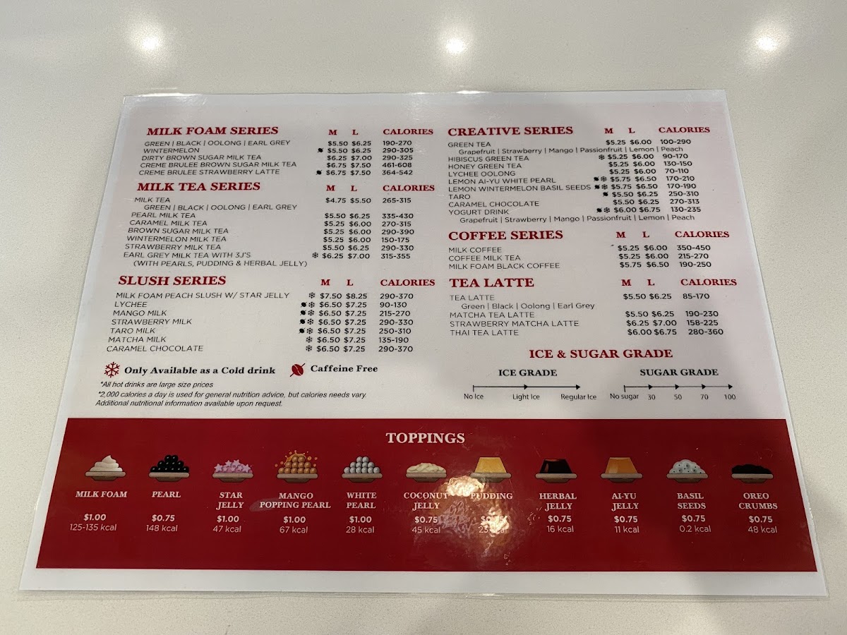 Gong Cha Photo Menu 5