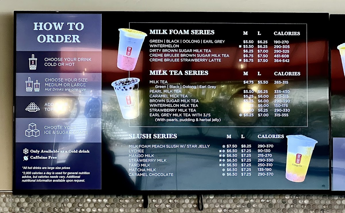 Gong Cha Photo Menu 6