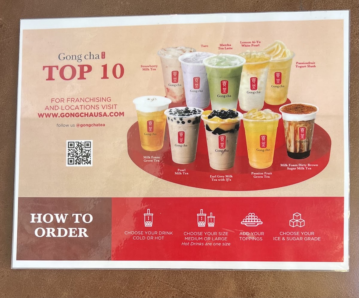 Gong Cha Photo Menu 8