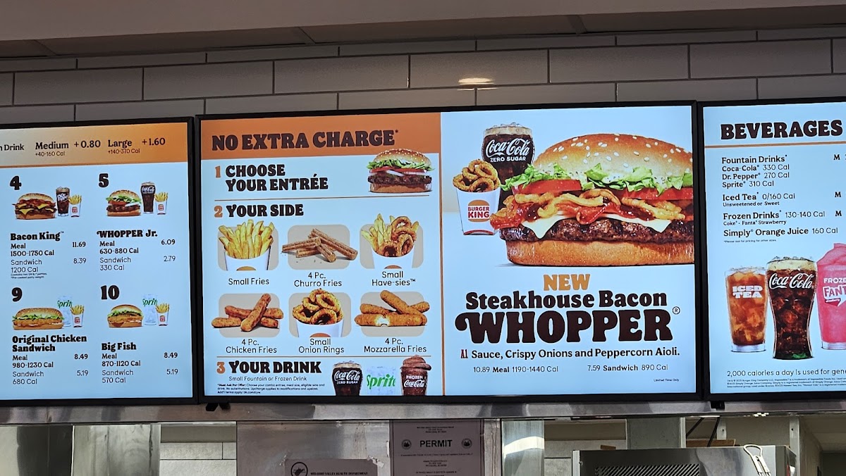 Burger King Photo Menu 2