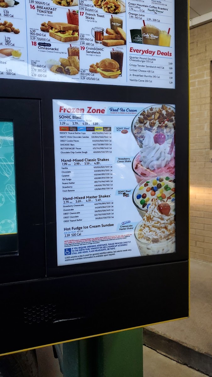 Sonic Drive-In Photo Menu 2