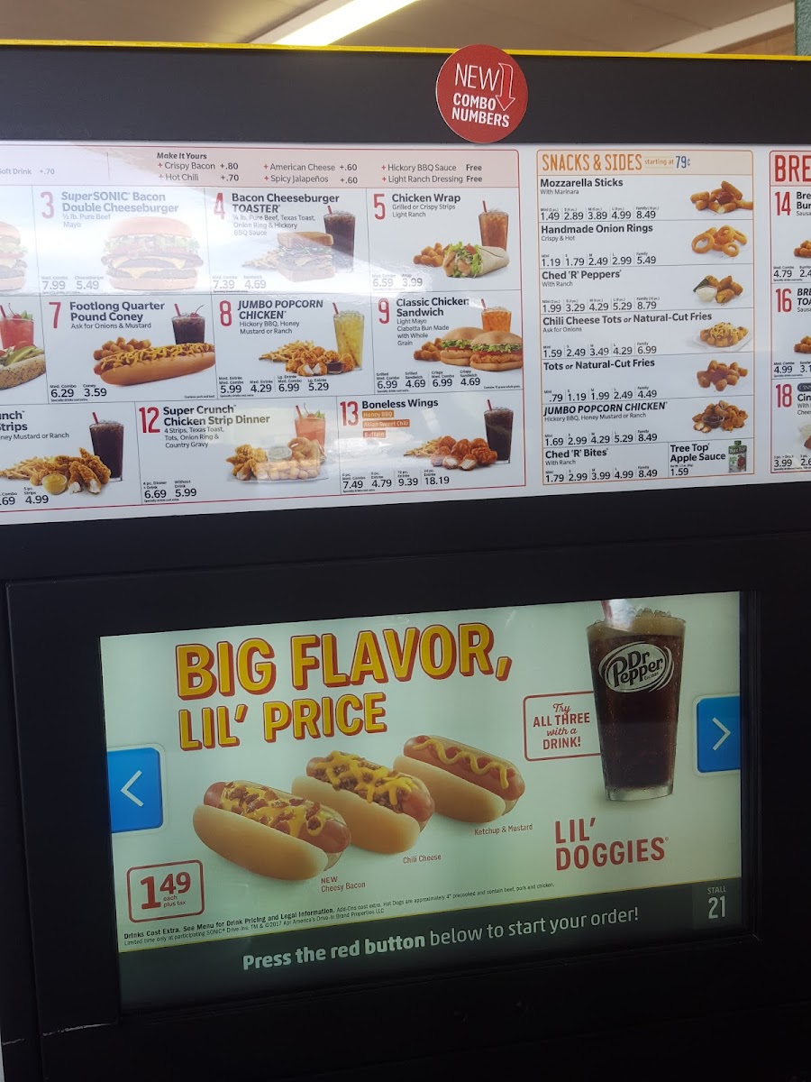 Sonic Drive-In Photo Menu 8