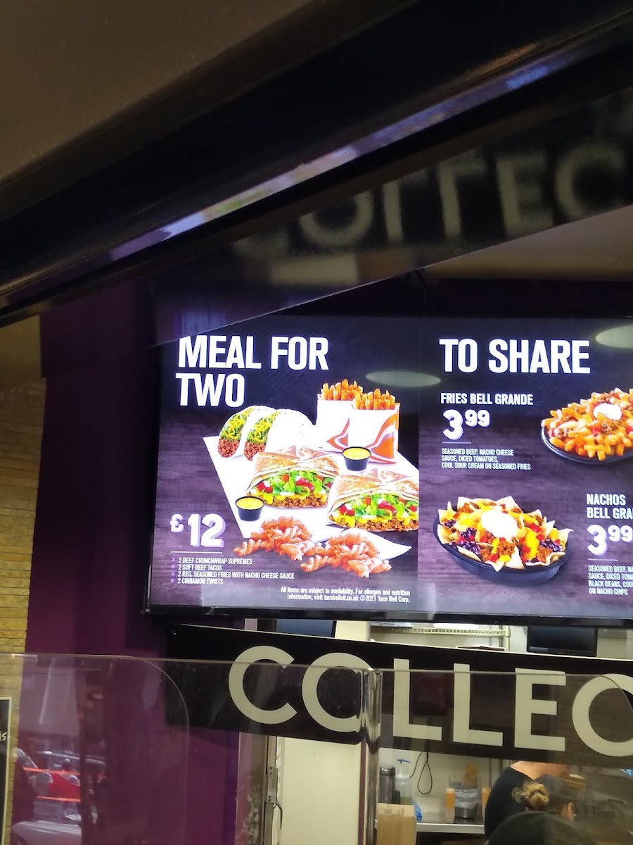 Taco Bell Photo Menu 3