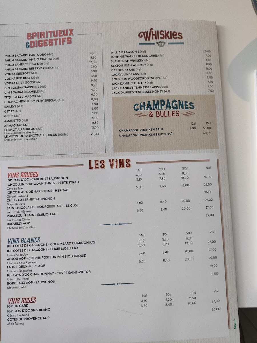 Au Bureau - Pub et Brasserie Photo Menu 9