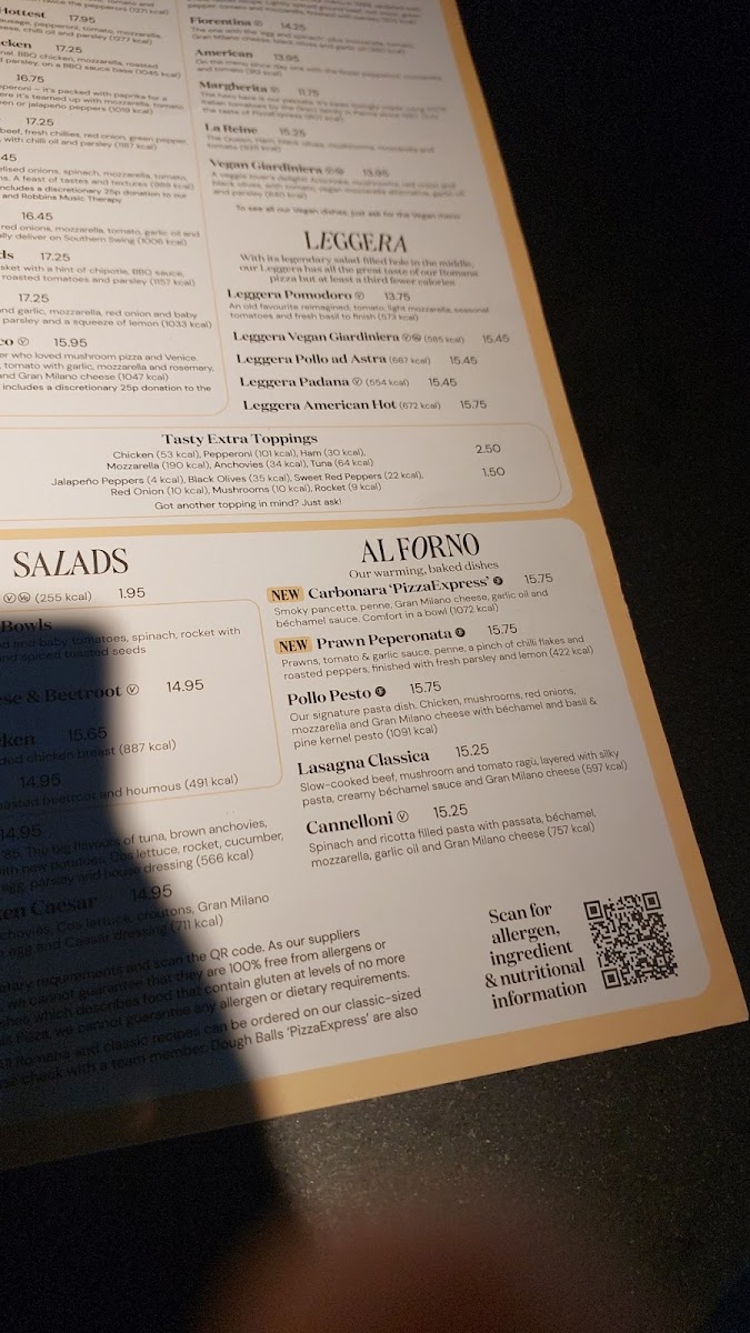 PizzaExpress Photo Menu 3