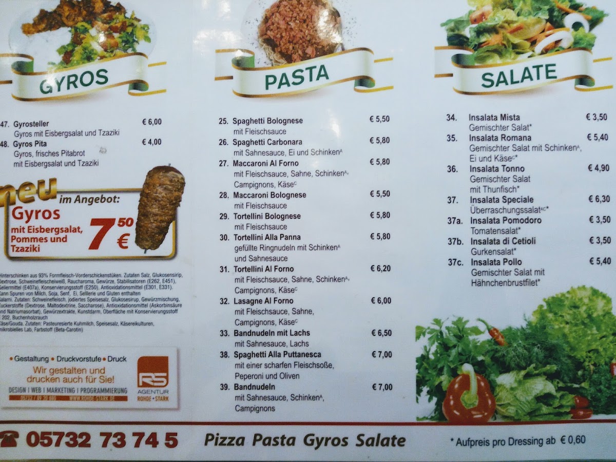 Pizzeria Italia Photo Menu 2
