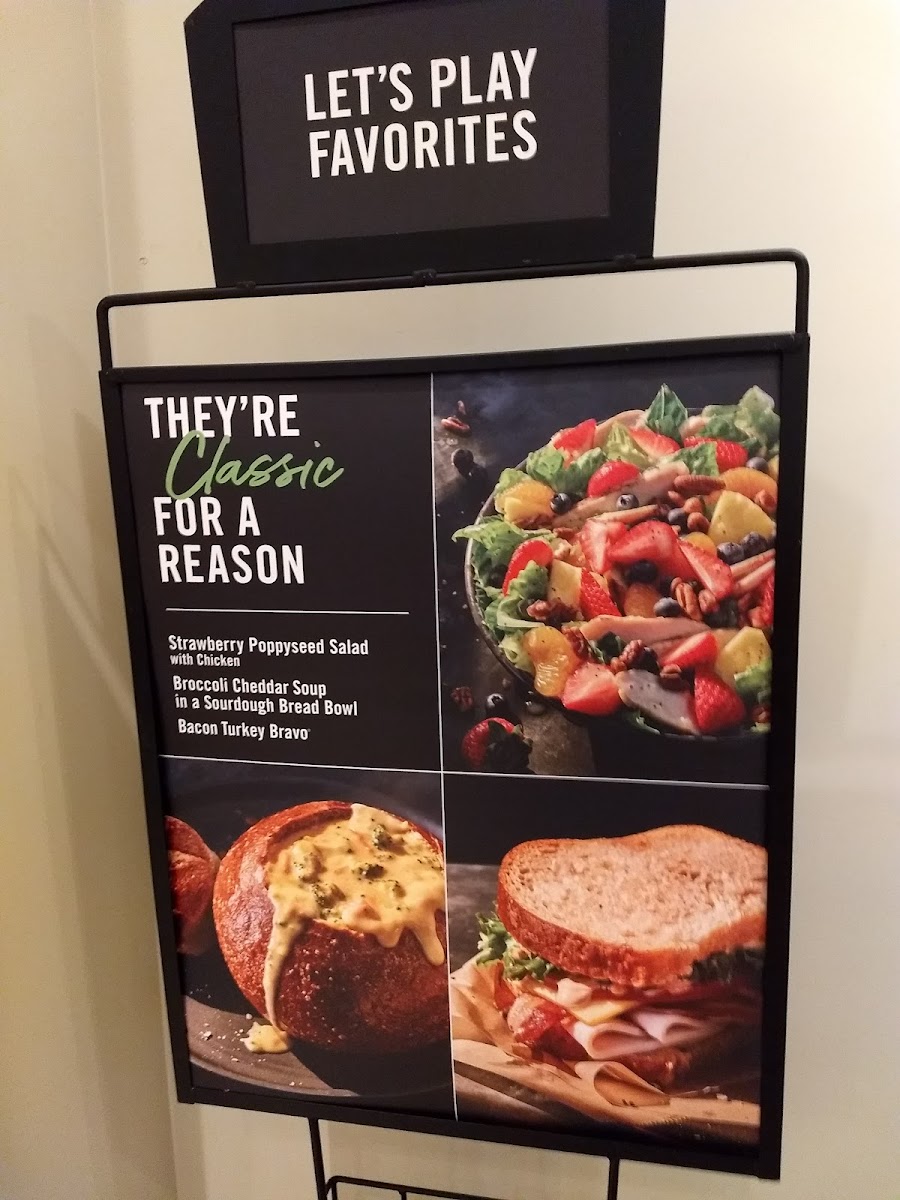 Panera Bread Photo Menu 1