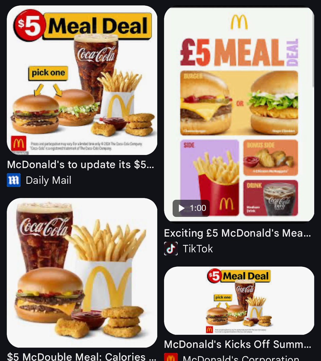 McDonald's Photo Menu 1