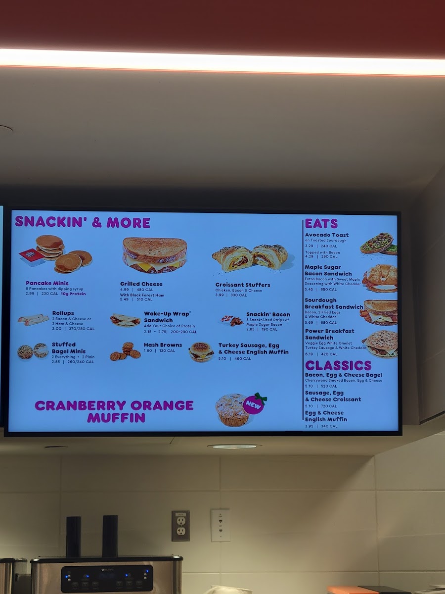 Dunkin' Photo Menu 1