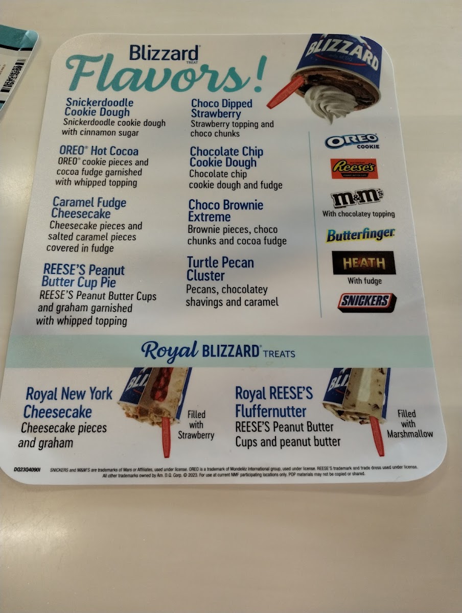 Dairy Queen Grill & Chill Photo Menu 1