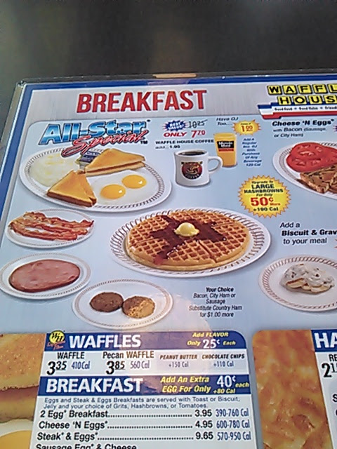 Waffle House Photo Menu 2