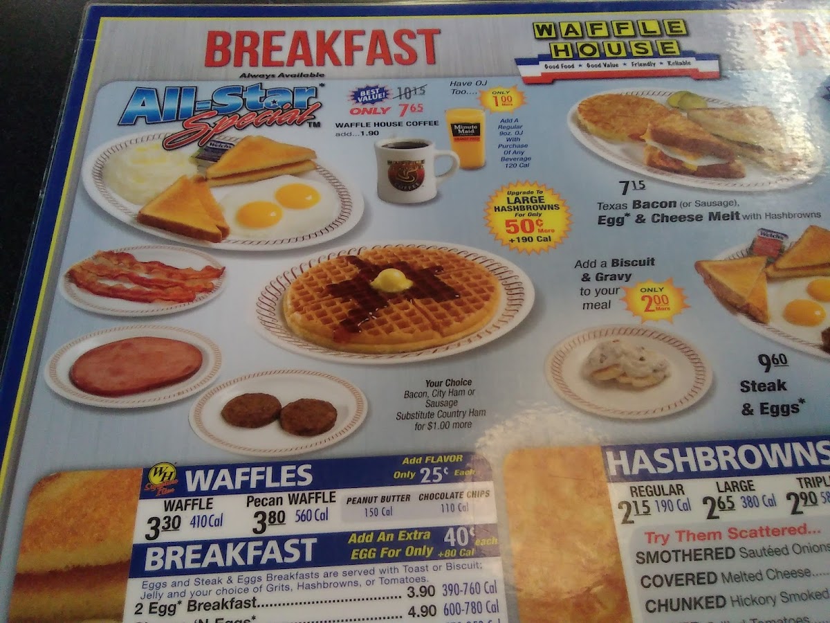Waffle House Photo Menu 3