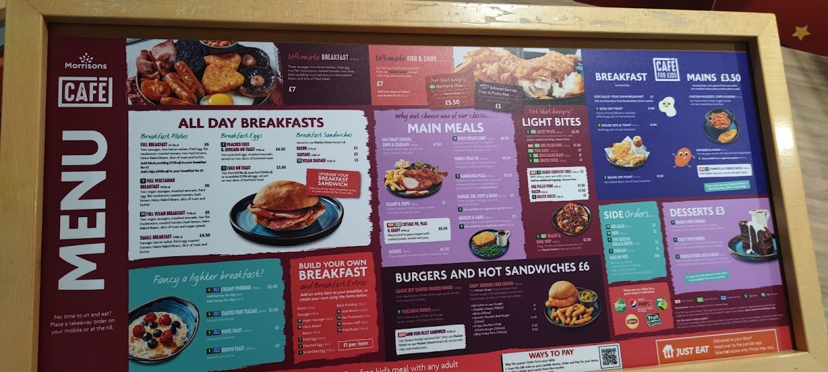 Morrisons Cafe Photo Menu 4
