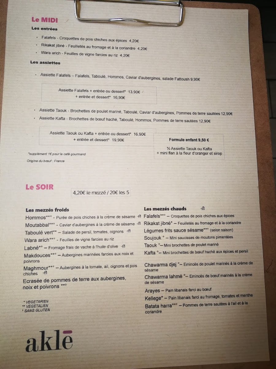 Aklé Photo Menu 8