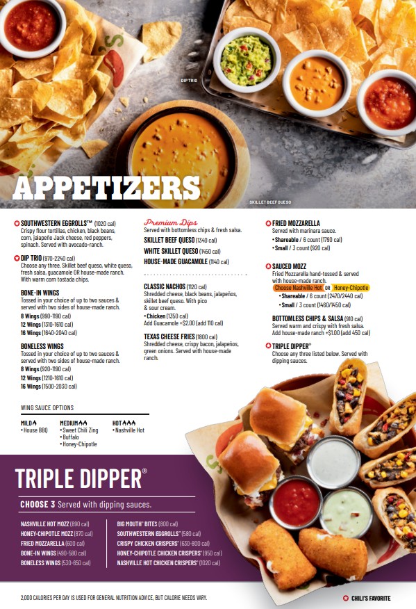 Chili's Grill & Bar Photo Menu 10